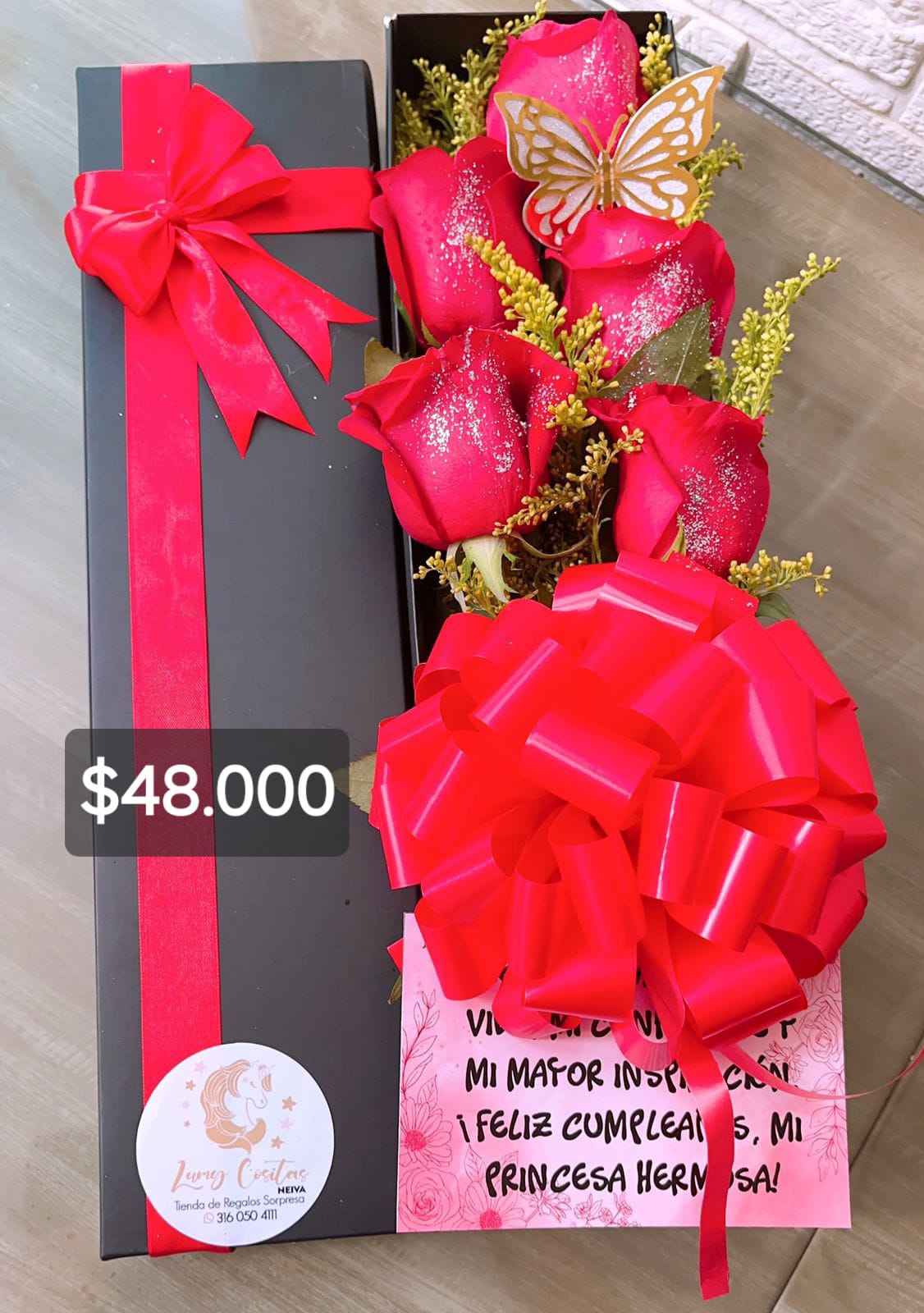 04. FLORES NATURALES 🌹 $48.000🌹 FLORES EN CAJA.