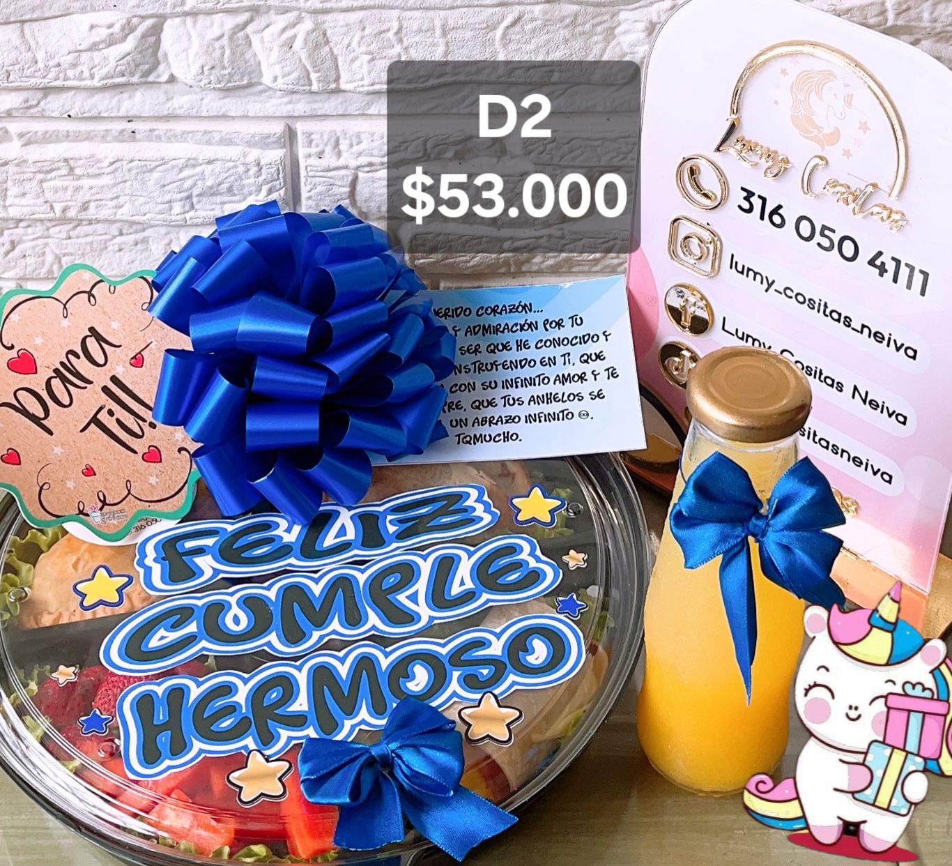 06. DESAYUNO NIÑO ♥️ D2 $53.000 ♥️ DESCRIPCIÓN DETALLADA DEL MENU 🍲 .. EN EL LINK DE WHATSAPP ⬇️