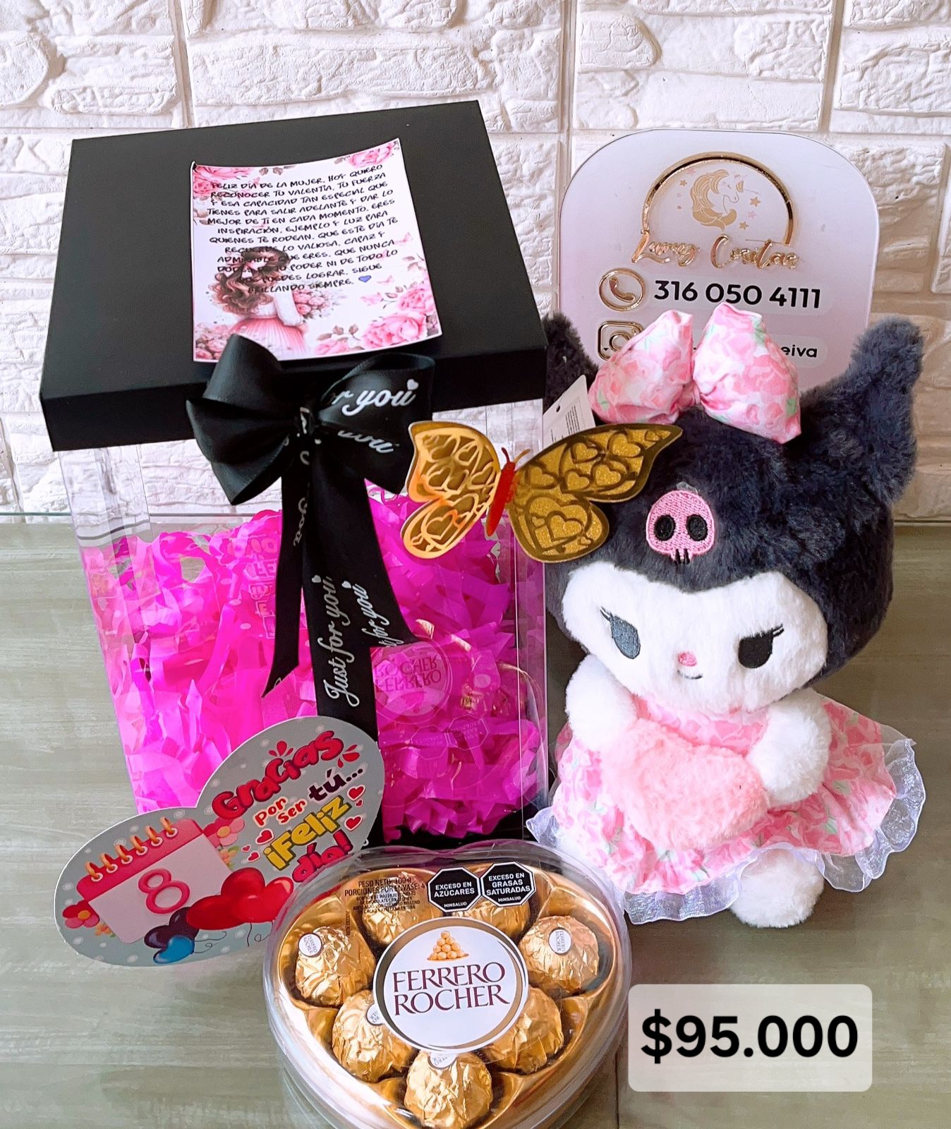 09. PELUCHE DECORADO Y PERFUMADO, CHOCOLATES 🧸CARTA DEDICATORIA. 😍