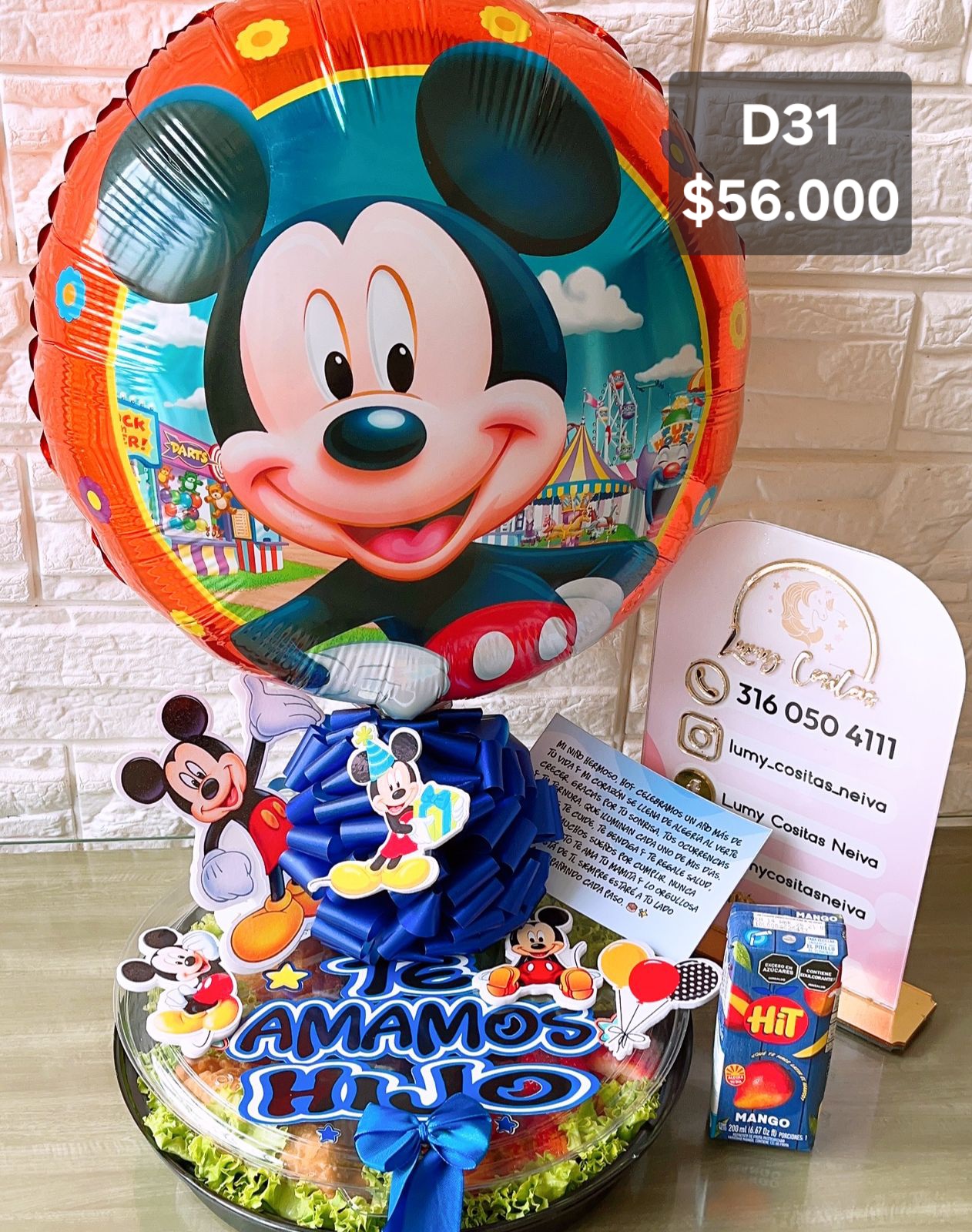 17. DESAYUNO NIÑO ♥️ D31 $56.000 ♥️ DESCRIPCIÓN DETALLADA DEL MENU 🍲 .. EN EL LINK DE WHATSAPP ⬇️