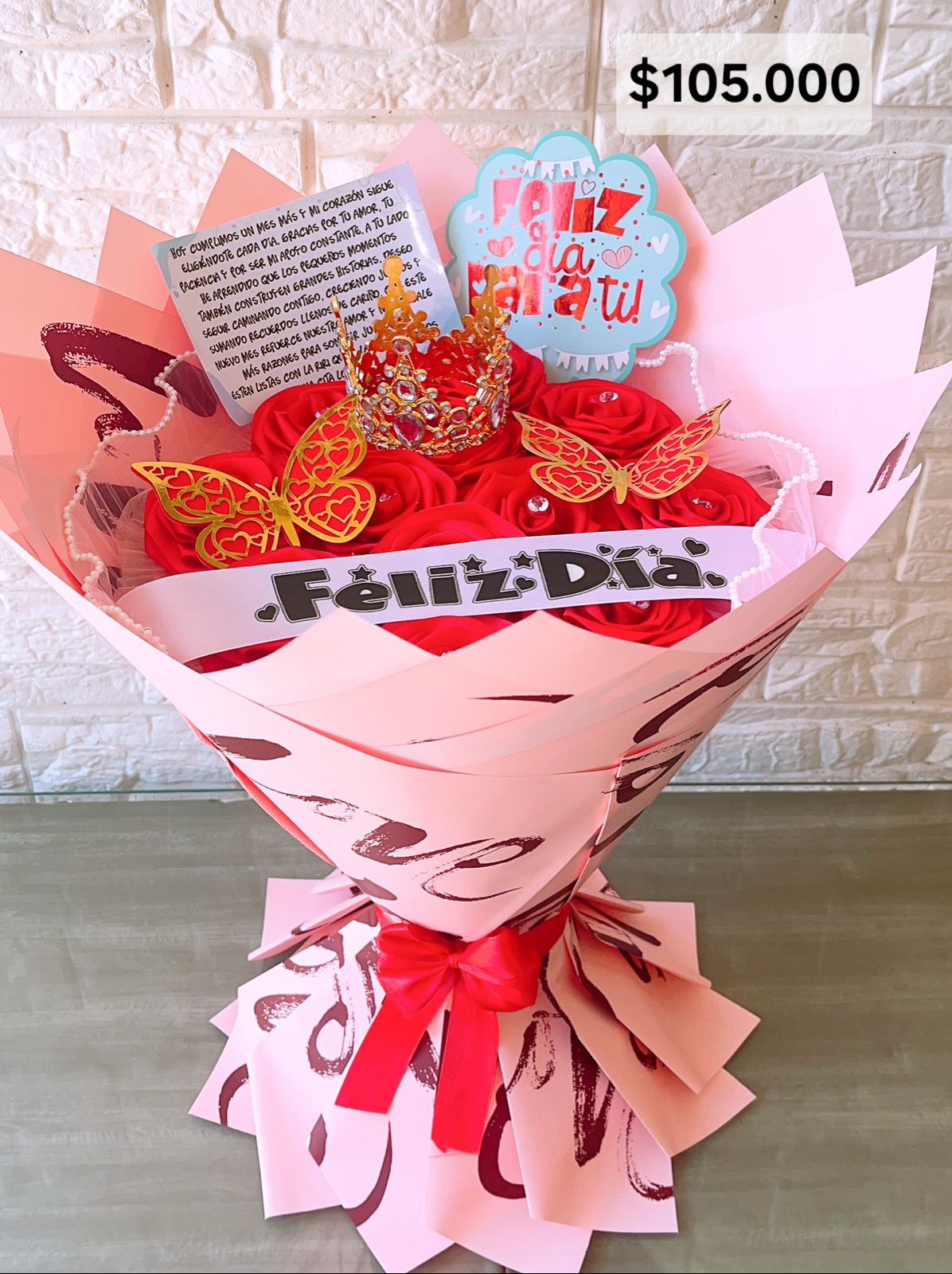 09.FLORES ETERNAS 🌹105.000 🌹 ROJO
