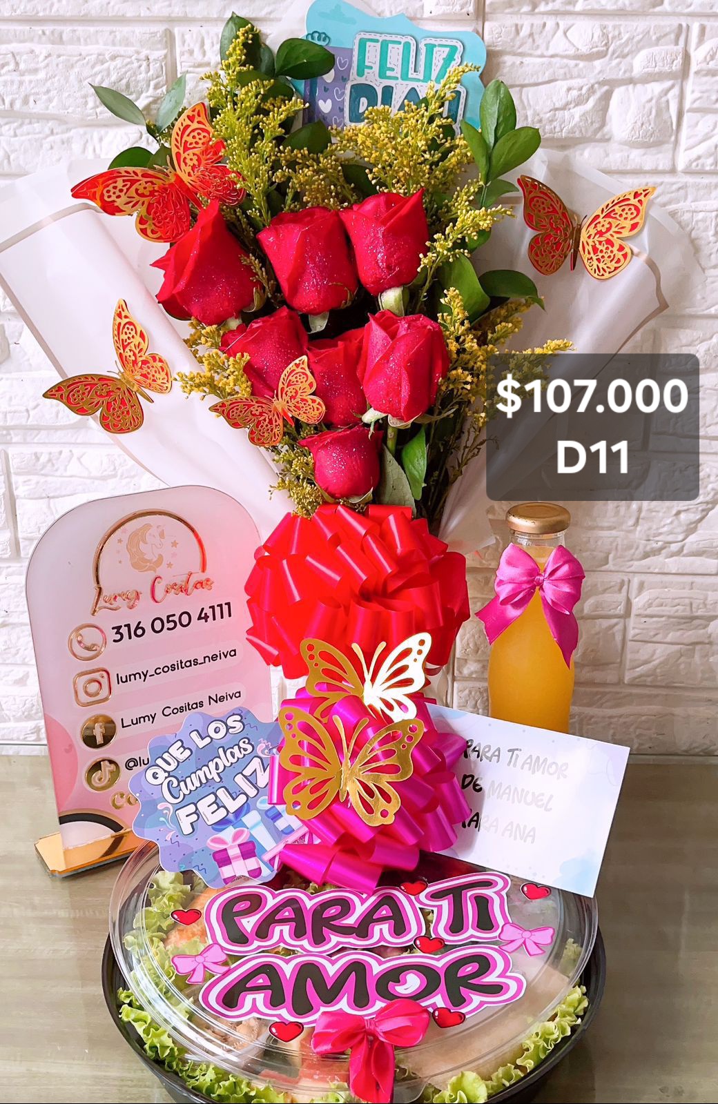 19. DESAYUNO MUJER ♥️ D11 $107.000 ♥️ DESCRIPCIÓN DETALLADA DEL MENU 🍲 .. EN EL LINK DE WHATSAPP  ⬇️