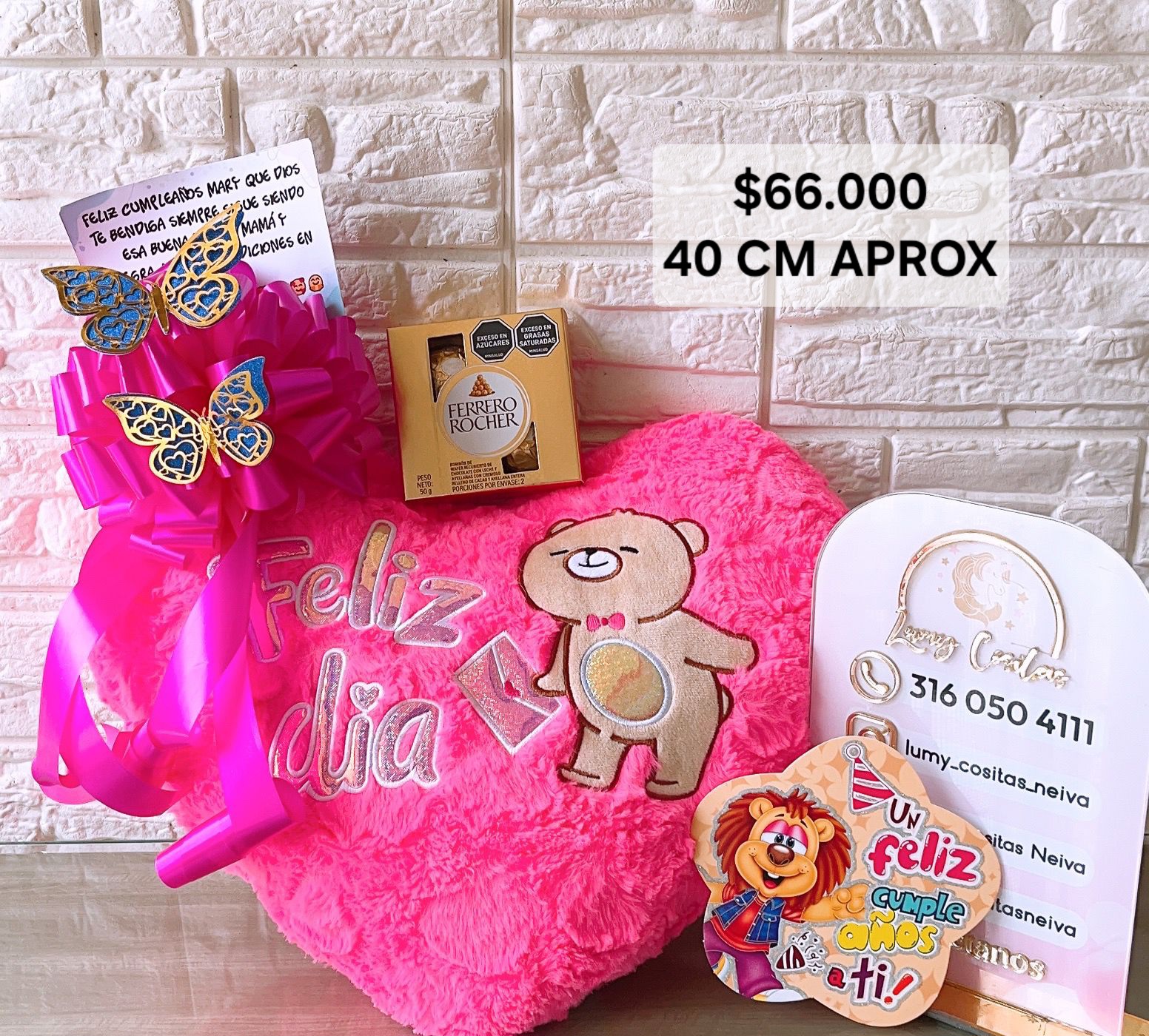 04. PELUCHE DECORADO Y PERFUMADO, CHOCOLATES 🧸CON CINTA PERSONALIZADA 🧸 MOÑO Y CARTA DEDICATORIA. 😍