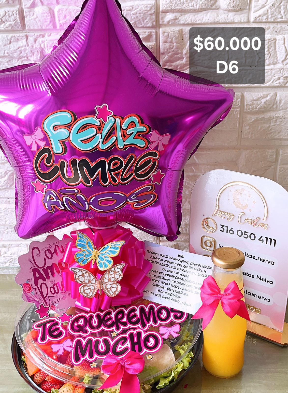 16. DESAYUNO MUJER ♥️ D6 $60.000 ♥️ DESCRIPCIÓN DETALLADA DEL MENU 🍲 .. EN EL LINK DE WHATSAPP  ⬇️