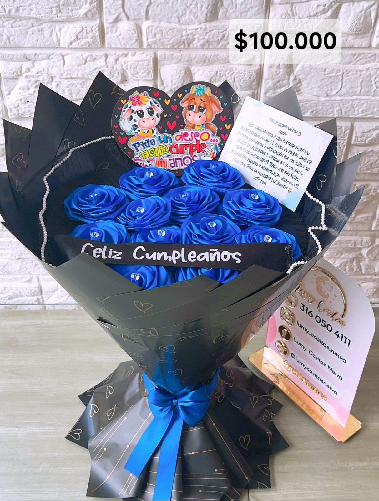 05. FLORES ETERNAS 🌹 $102.000🌹 AZUL