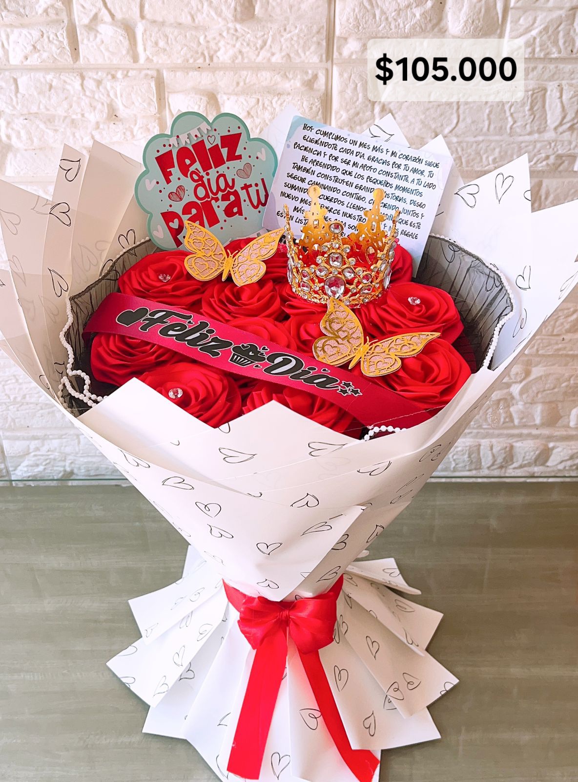 05.FLORES ETERNAS 🌹105.000 🌹 ROJO